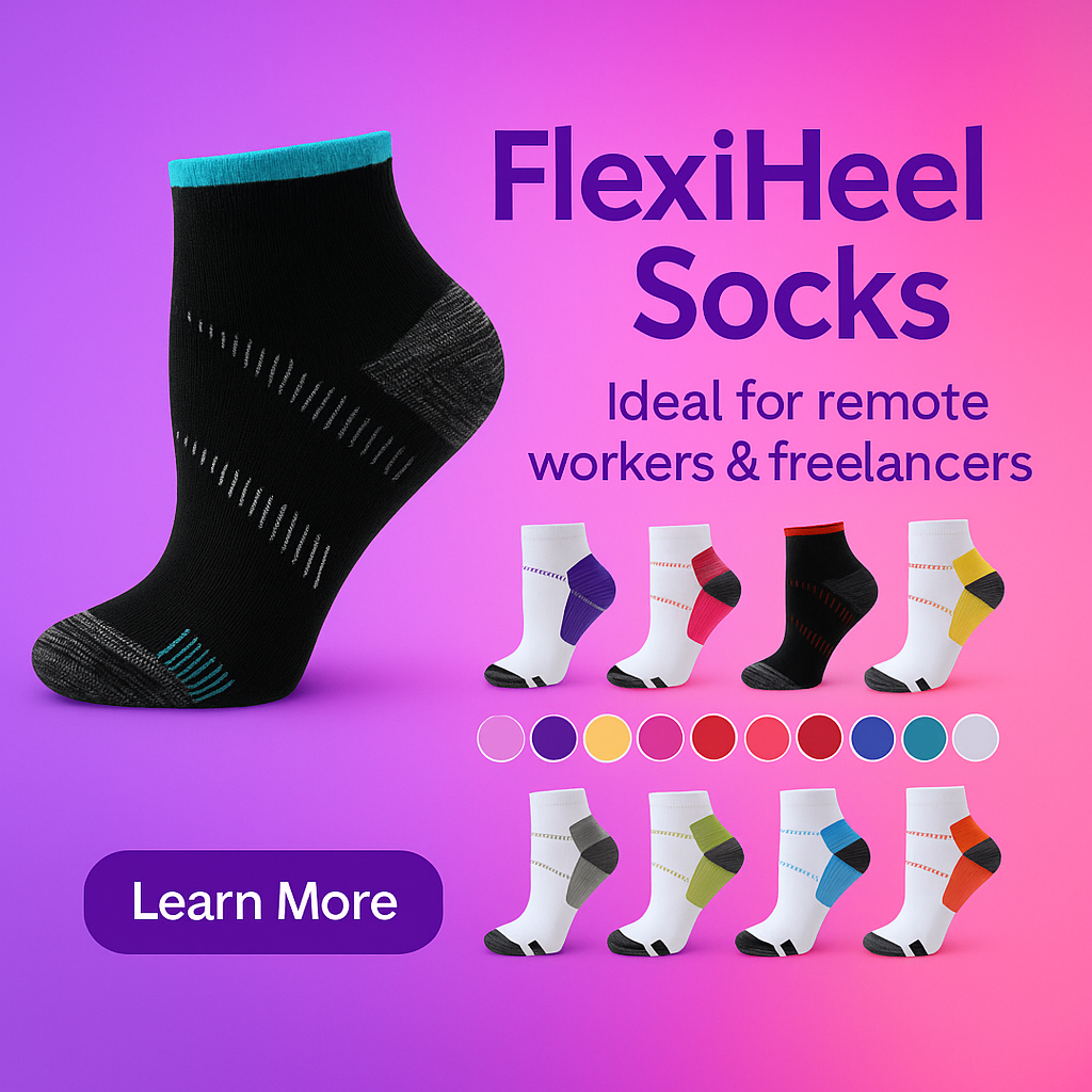 “FlexiHeel™ – The Ultimate Arch Support for Pain-Free Steps”